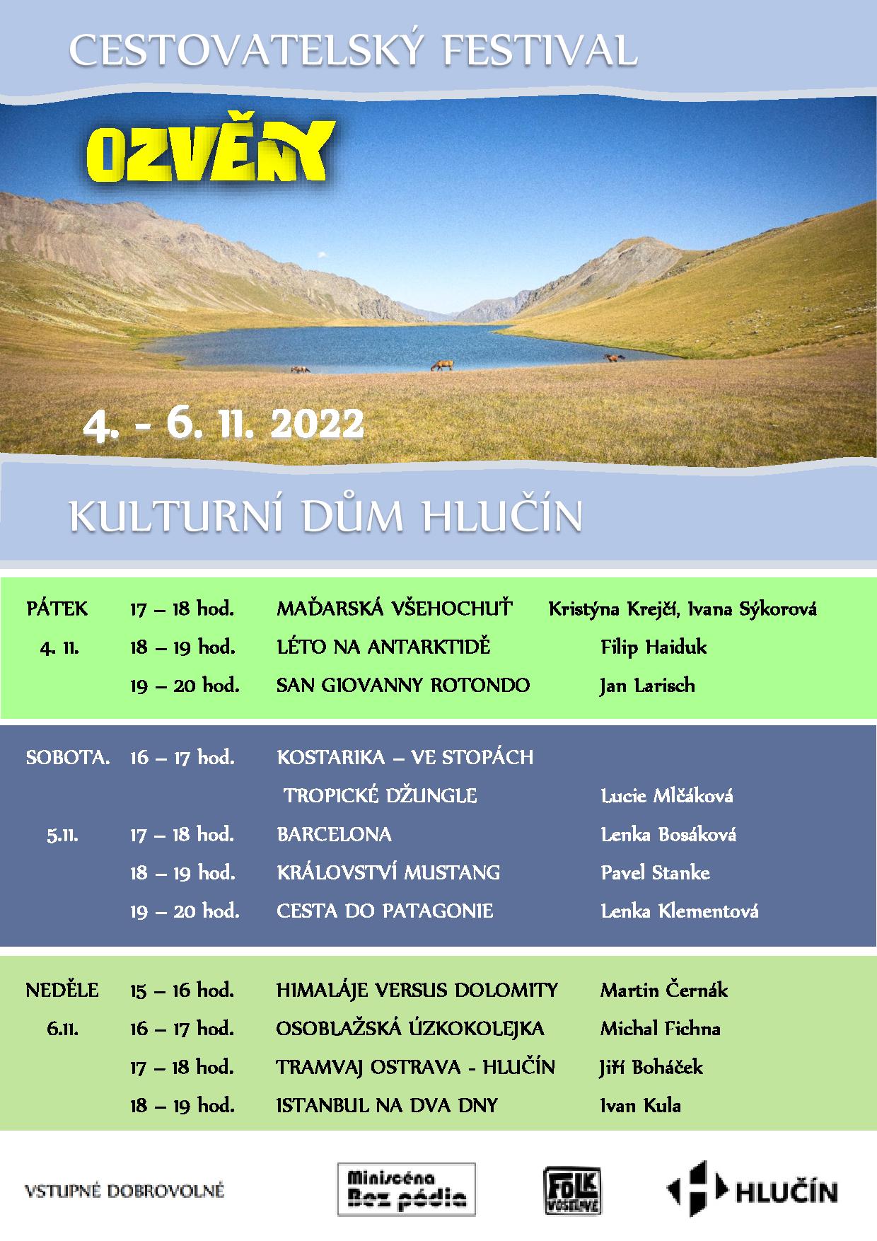 CESTOVATELSKÝ FESTIVAL OZVĚNY 
