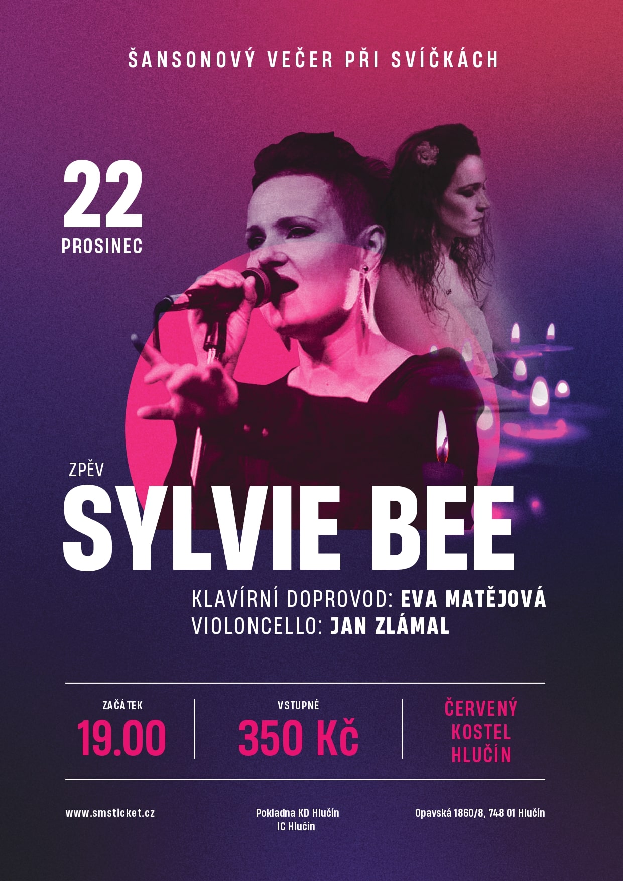 Šansonový večer při svíčkách – Sylvie Bee Šansonový večer při svíčkách – Sylvie Bee