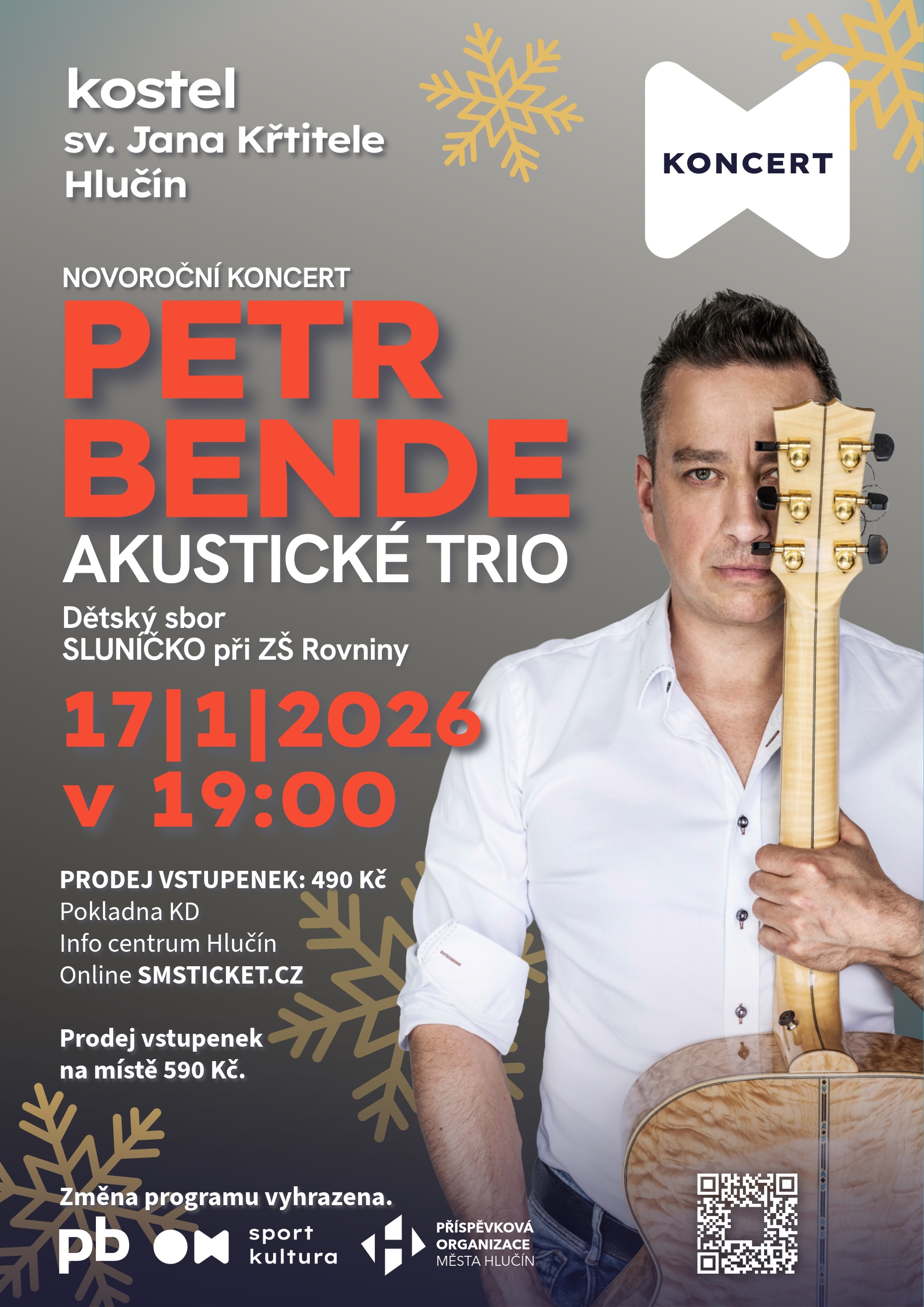 Novoroční koncert - Petr Bende v Hlučíně