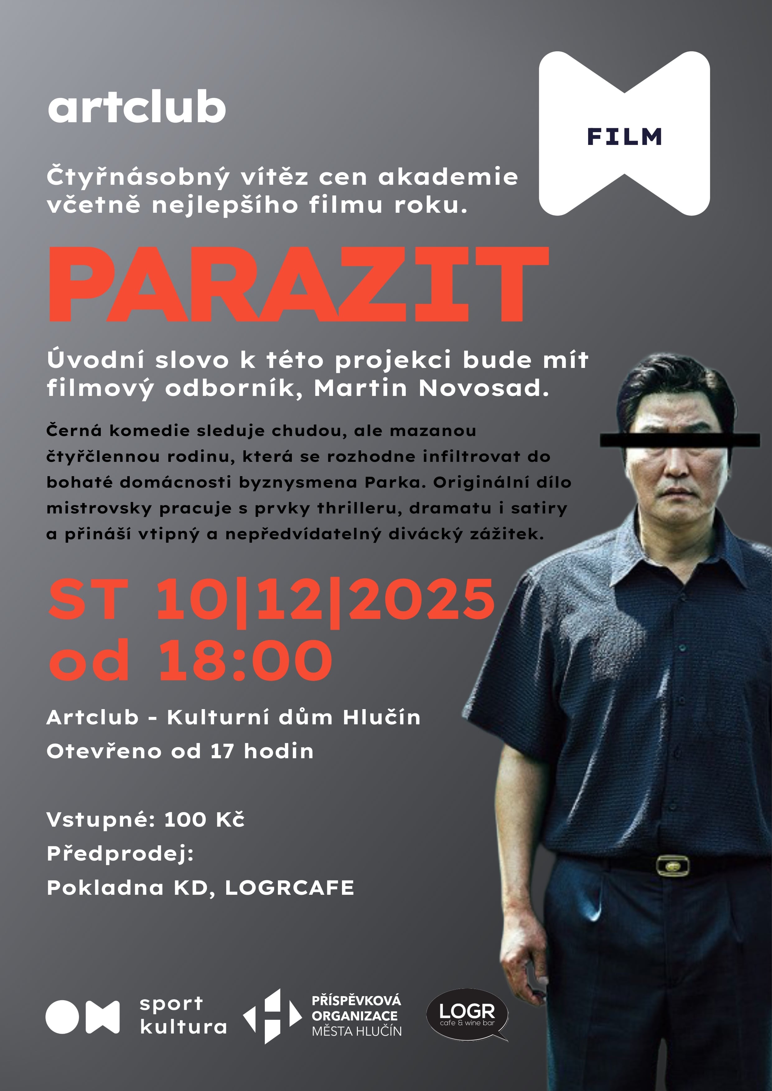 Parazit - filmový večer v Artclubu Parazit - filmový večer v Artclubu